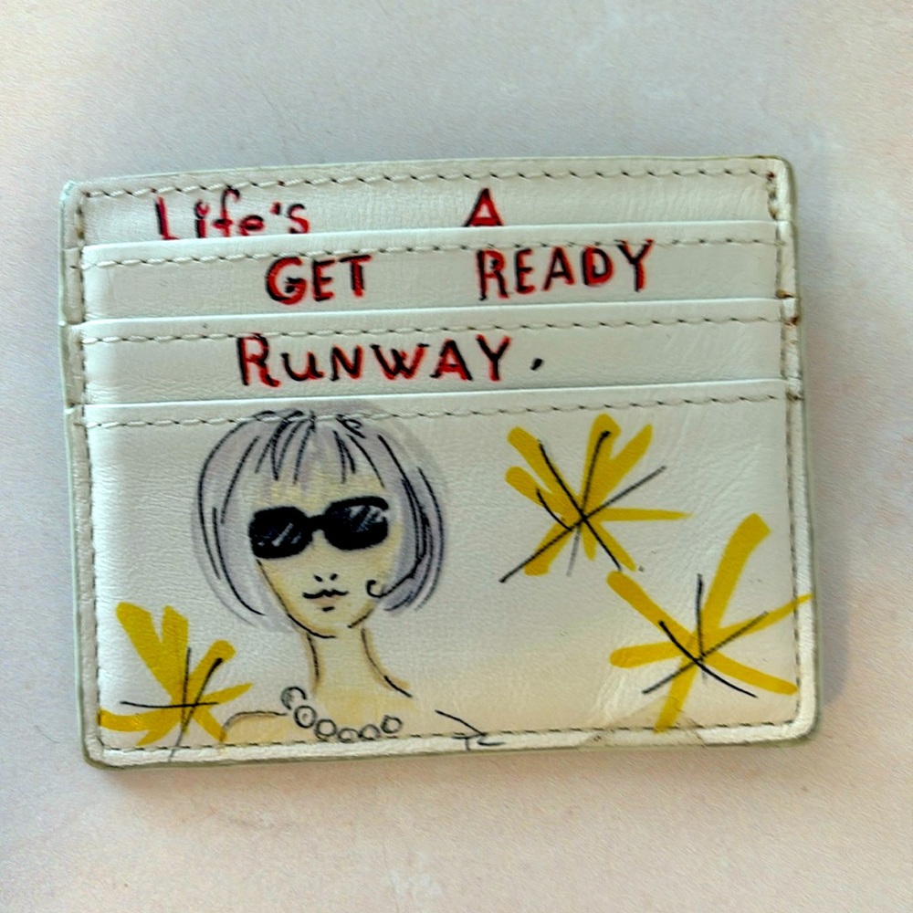 Brighton GUC card case wallet insert “Life’s A Get Ready Runway” rare find 2014